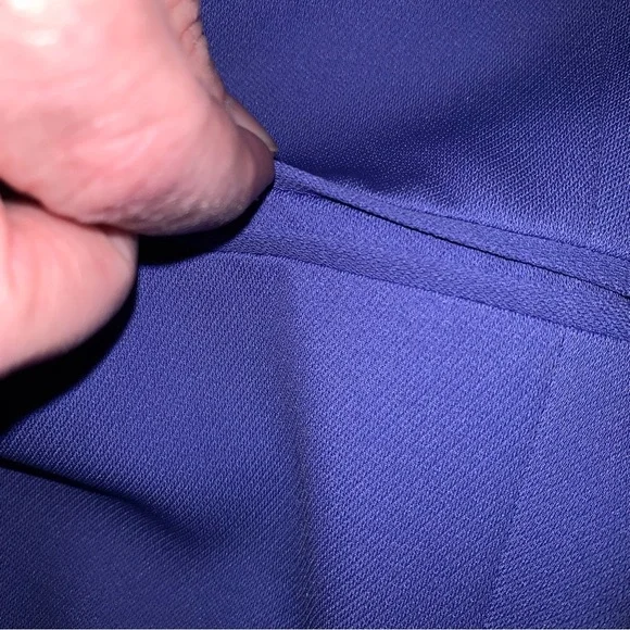 EUC Blazer: Double-Breasted, Brass Button, Periwinkle, Vintage - Picture 10 of 15